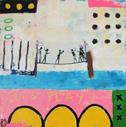 Le surfeur, tableau de Jean-Philippe Berger