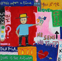 Le surfeur, tableau de Jean-Philippe Berger