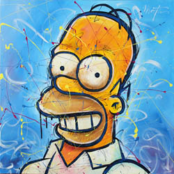 Omer Simpson, tableau de Patrick Martin