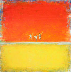 Le canoé, tableau de Jean-Philippe Berger