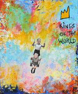 Les 3 planeurs, tableau de Jean-Philippe Berger