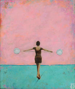 Les 3 planeurs, tableau de Jean-Philippe Berger