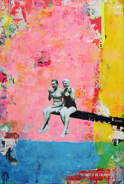 Les 3 planeurs, tableau de Jean-Philippe Berger