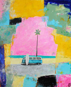 tableau de Jean-Philippe Berger, station essence